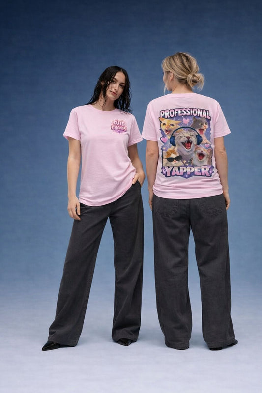 Professional Yapper Cat Women’s T shirt | Cute Funny Graphic Tee