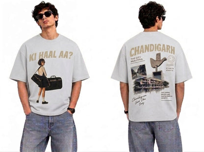 Chandigarh Streetwear Graphic Oversized T-Shirt