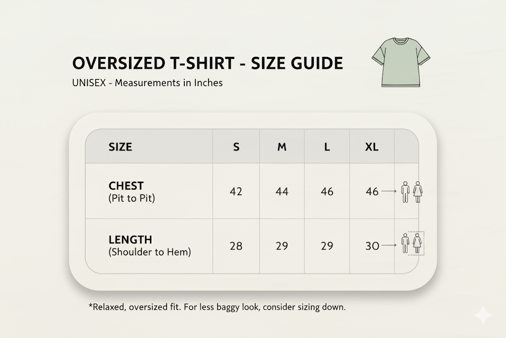 Unleavables Printed Quote Unisex Oversized T-Shirt – 100% Cotton Comfort