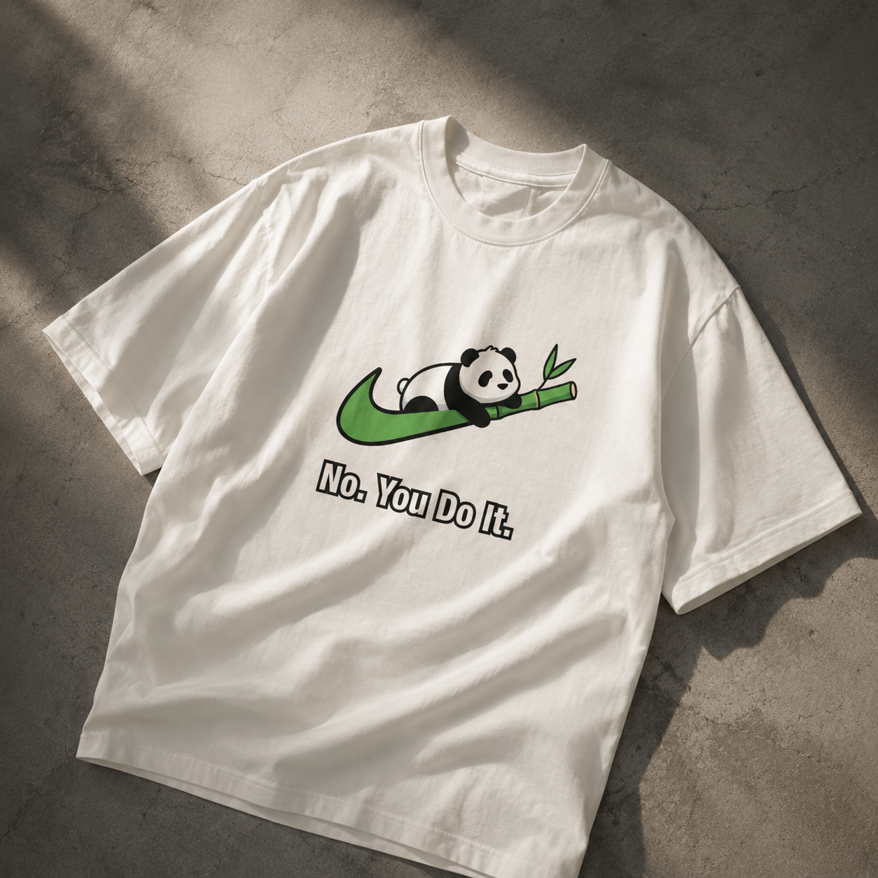 Sleepy Panda Bamboo Oversized T-Shirt