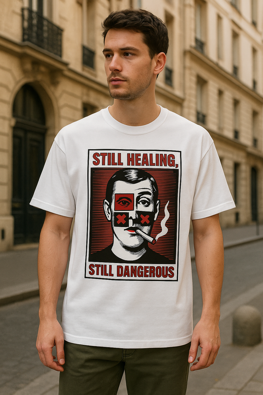 Unleavables Mens Oversized Graphic T-Shirt | 100% Combed Cotton, Round Neck Tee
