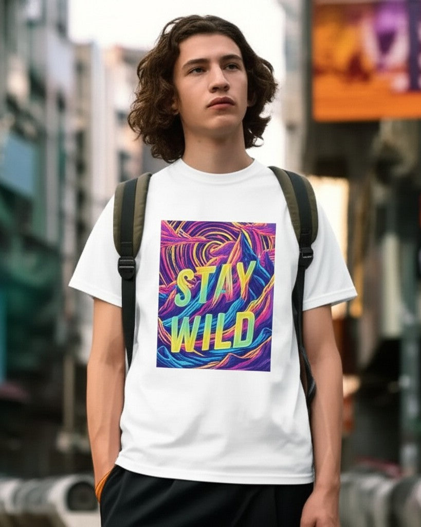 Unleavables Travel Unisex Graphic T-Shirt | 100% Cotton Oversized Tee | Drop Shoulder Round Neck