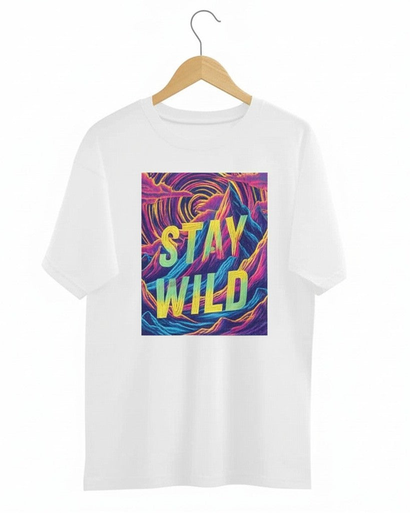 Unleavables Travel Unisex Graphic T-Shirt | 100% Cotton Oversized Tee | Drop Shoulder Round Neck
