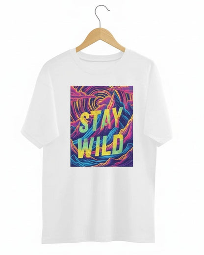 Unleavables Travel Unisex Graphic T-Shirt | 100% Cotton Oversized Tee | Drop Shoulder Round Neck