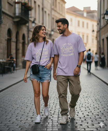 Unleavables Printed Quote Unisex Oversized T-Shirt – 100% Cotton Comfort