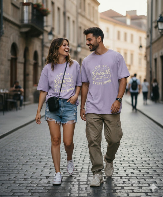 Unleavables Printed Quote Unisex Oversized T-Shirt – 100% Cotton Comfort