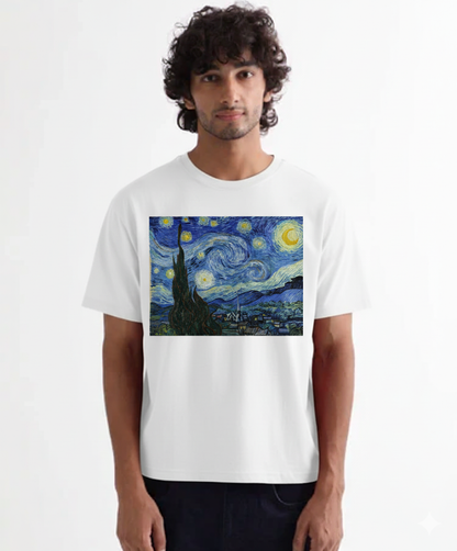 Van Gogh – Starry Night Premium Oversized T-Shirt