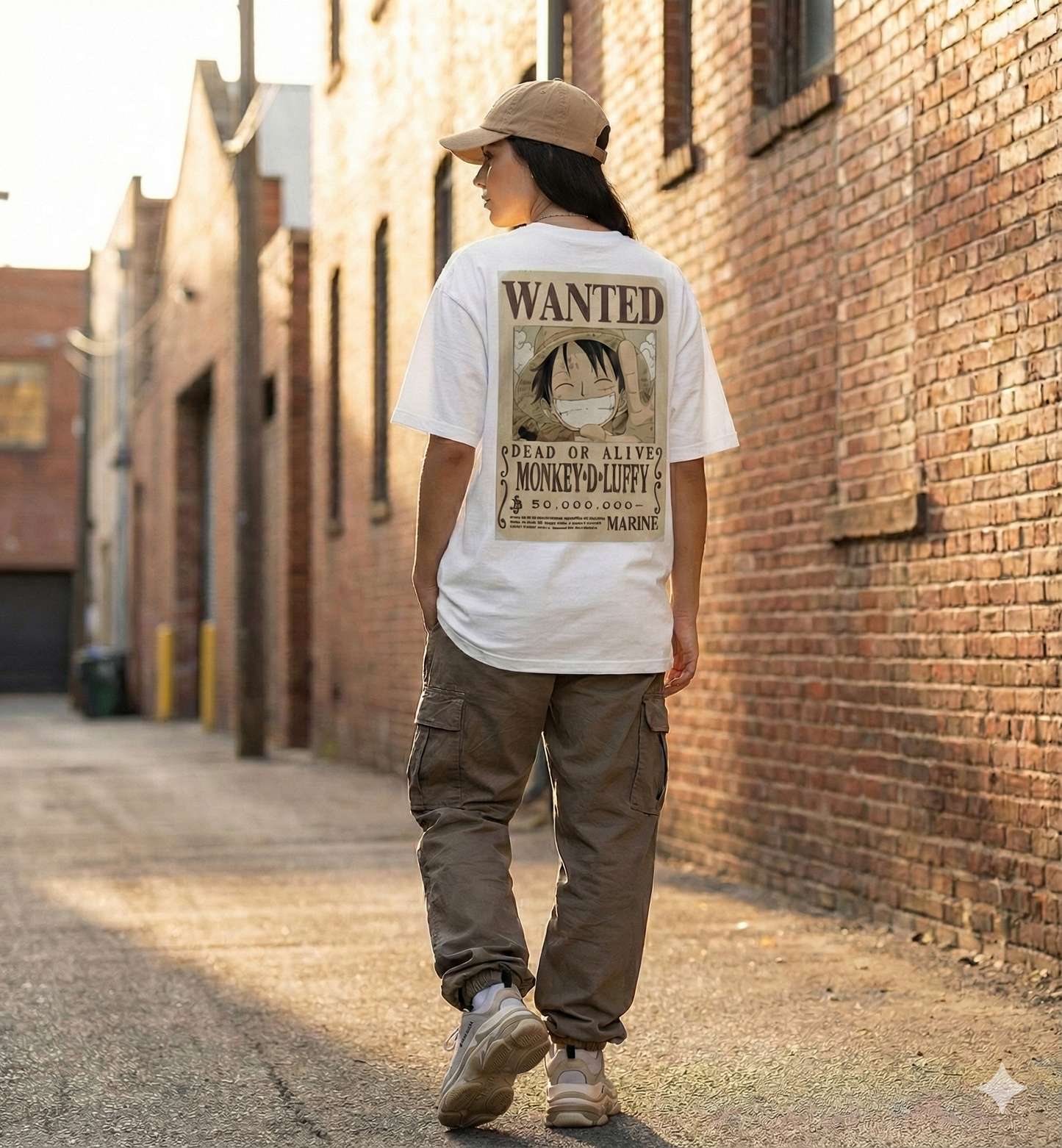 Unleavable Oversized Tshirt | Monkey D. Luffy Anime  | 100% Cotton | Unisex