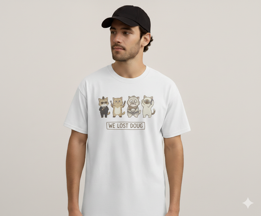 Oversized T-Shirt for Men | Funny Cat Meme Tee | Cartoon Cat Graphic Oversized Tee | 100% Cotton T-Shirt